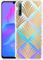 Huawei P Smart S Hoesje Art Deco Gold Designed by Cazy