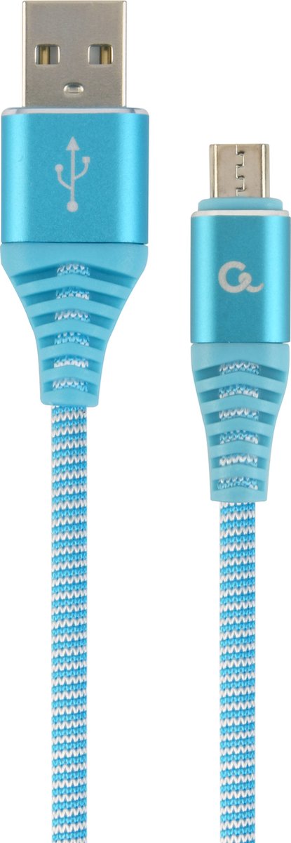 Gembird CC-USB2B-AMMBM-1M-VW USB-kabel USB 2.0 Micro-USB B USB A Turkoois