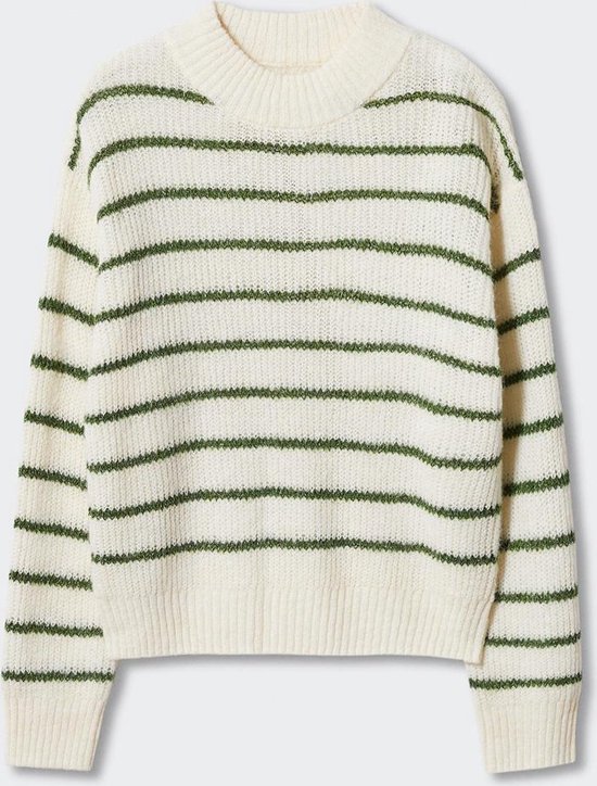 Mango Sweater Pull rayé en lurex 47091264 37 Taille femme - XL | bol.com