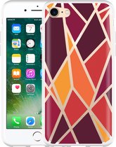 iPhone 7 Hoesje Colorful Triangles - Designed by Cazy