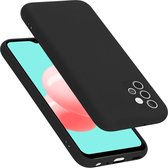 Cadorabo Hoesje geschikt voor Samsung Galaxy A32 4G in LIQUID ZWART - Beschermhoes gemaakt van flexibel TPU silicone Case Cover