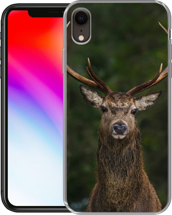 Coque iPhone XR - Cerf - Bois - Nature - Siliconen