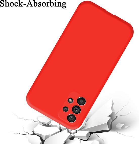 Cadorabo Case adapté pour Samsung Galaxy A73 5G en LIQUID RED - Housse de protection en silicone TPU flexible Case Cover