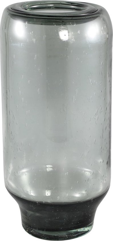 PTMD Vika Vaas - 18,5 x 18,5 x 40,5 cm - Glas - Grijs