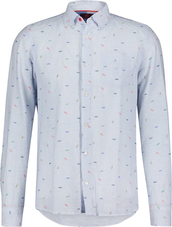 New Zealand Auckland - Overhemd Lumsden Lichtblauw - Heren - Maat XL - Regular-fit