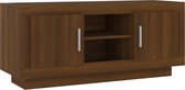 vidaXL - Tv-meubel - 102x35x45 - cm - bewerkt - hout - bruin - eikenkleur