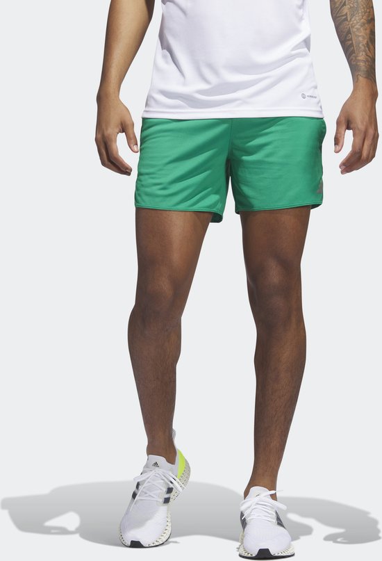 adidas Performance Run Icons 3 Bar Logo Short - Heren - Groen - XL 5