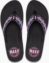 Reef Sandy Hi Dames Slippers - Zwart - Maat 38,5 | bol.com