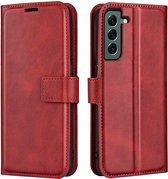 Lunso - Samsung Galaxy S23 Plus - housse de bibliothèque - Rouge