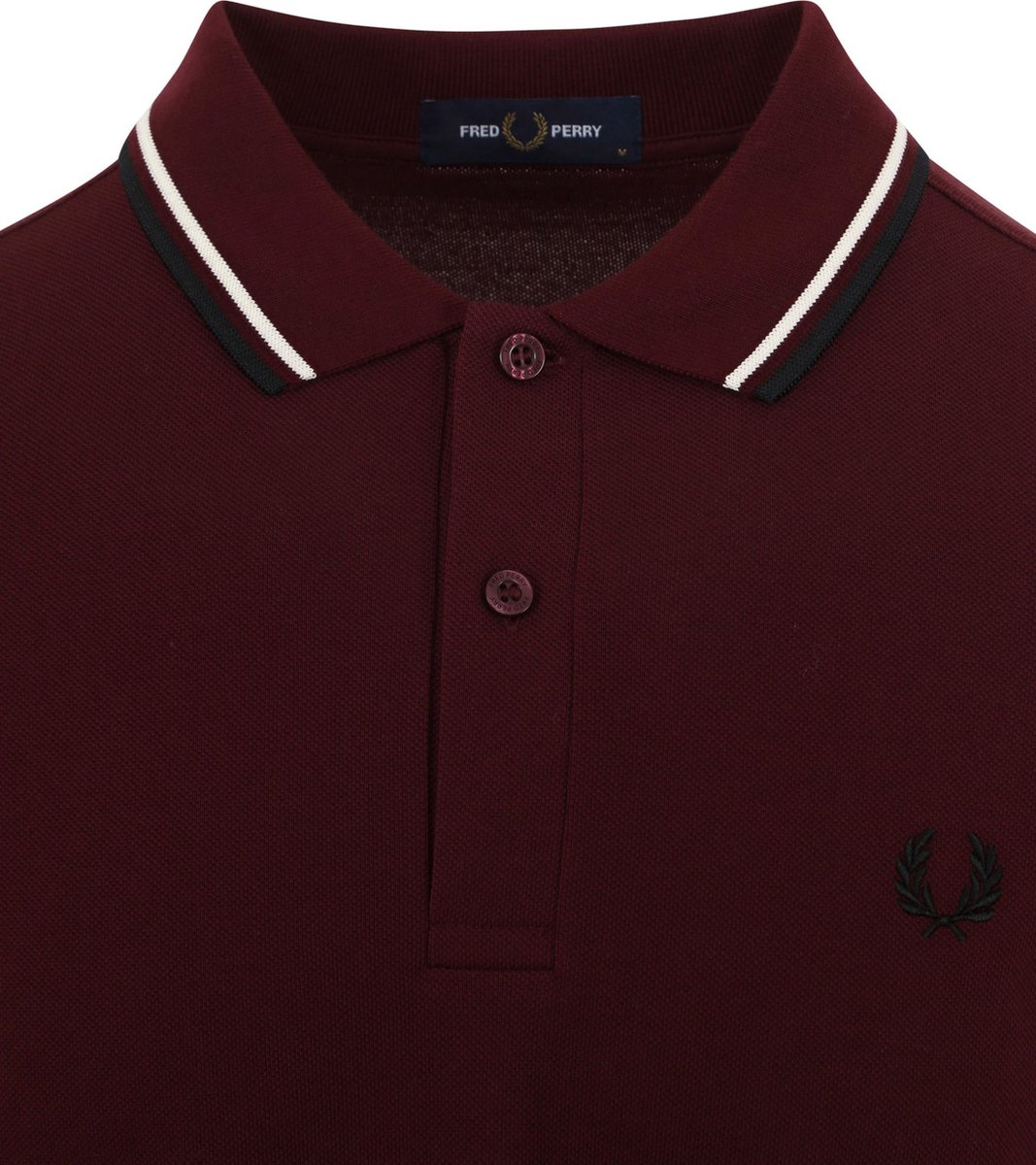 fred perry polo bordeaux rood