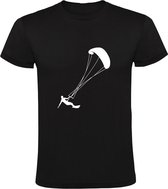 Kitesurfen Heren T-shirt - kiter - kitesurfer - kiteboarder - windsurfen - watersport - vlieger