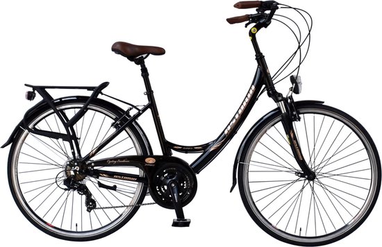 Vélo de ville hyped 28 pouces - Avec 21 vitesses - Taille de cadre 46 cm -  Freins en... | bol.com