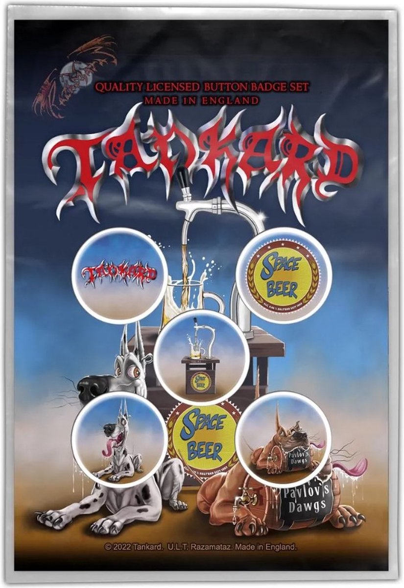 Tankard - Pavlov's Dawgs - Button 5-pack