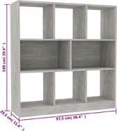 vidaXL-Boekenkast-97,5x29,5x100-cm-bewerkt-hout-betongrijs