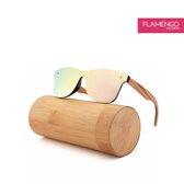FLAMENGO Randloze Zonnebril – Sunglasses - Festival - Sport - Wintersport – Strand - Ski zonnebril - UV400 – Gepolariseerd - Geschikt voor dames/heren – Stijlvol Design – incl. brillenzakje