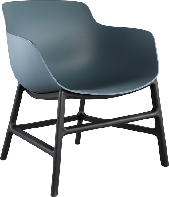 PTMD Nicca Grey polypropylene leisure chair