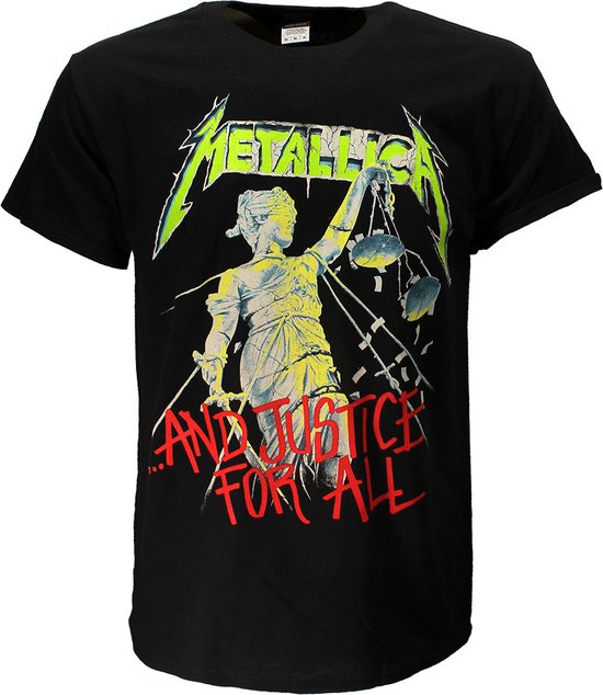 T-shirt de l'album Original de Metallica et Justice For All - Merchandise officielle