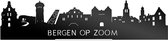 Standing Skyline Bergen op Zoom Zwart Glanzend - 60 cm - Woondecoratie design - Decoratie om neer te zetten en om op te hangen - Meer steden beschikbaar - Cadeau voor hem - Cadeau voor haar - Jubileum - Verjaardag - Housewarming - Interieur -