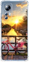 Back Case TPU Siliconen Hoesje Xiaomi 12 Lite Telefoon Hoesje met doorzichtige rand Amsterdamse Grachten