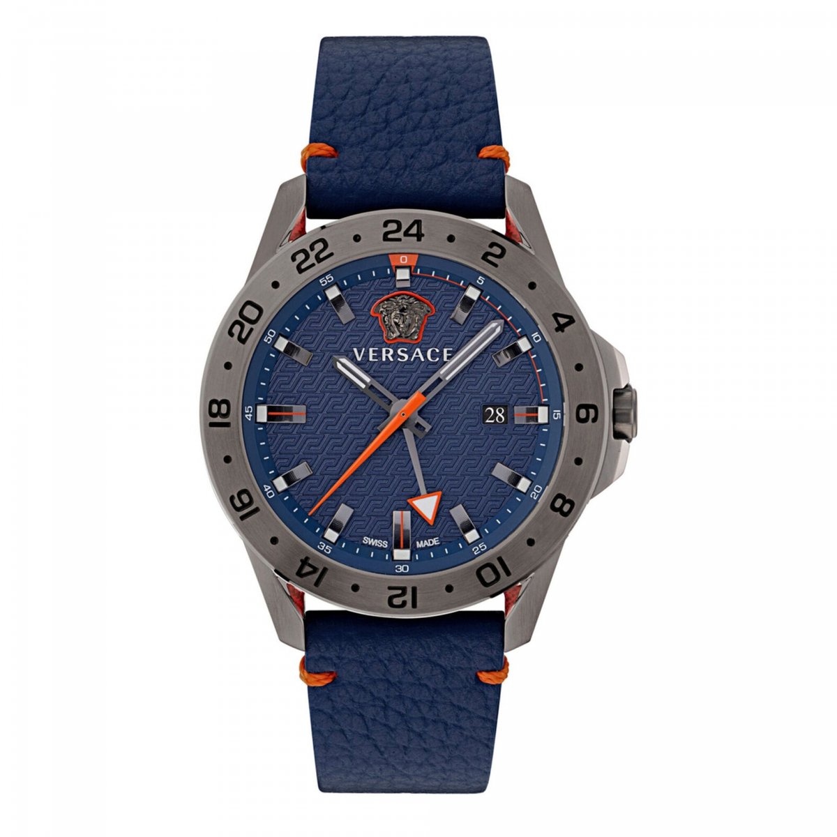 Versace VE2W00222 horloge mannen - Roestvrij Staal - antraciet grijs