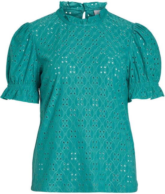 Vila T-shirt Vikawa S/s Flounce Top/su - Noos 14070251 Alhambra Taille Femme - S