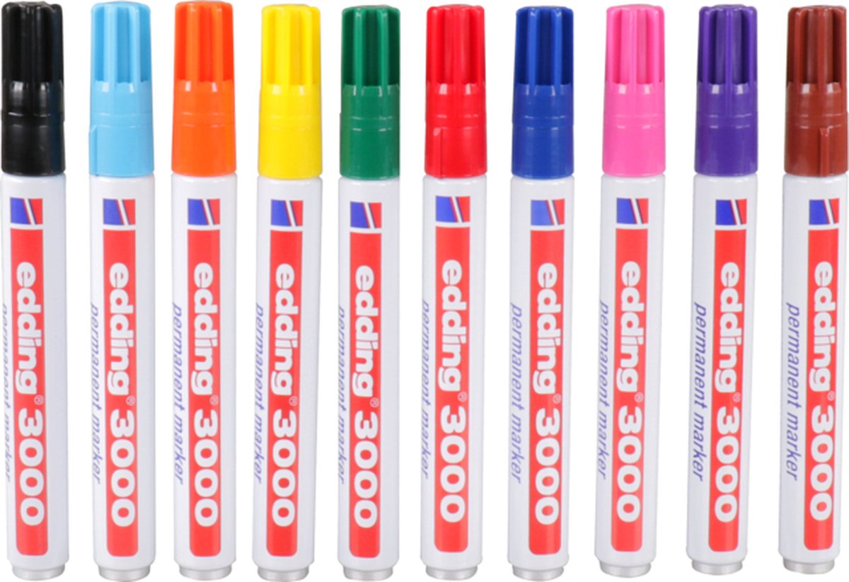 Edding Marker - Permanentmarker - type: 3000 - assorti