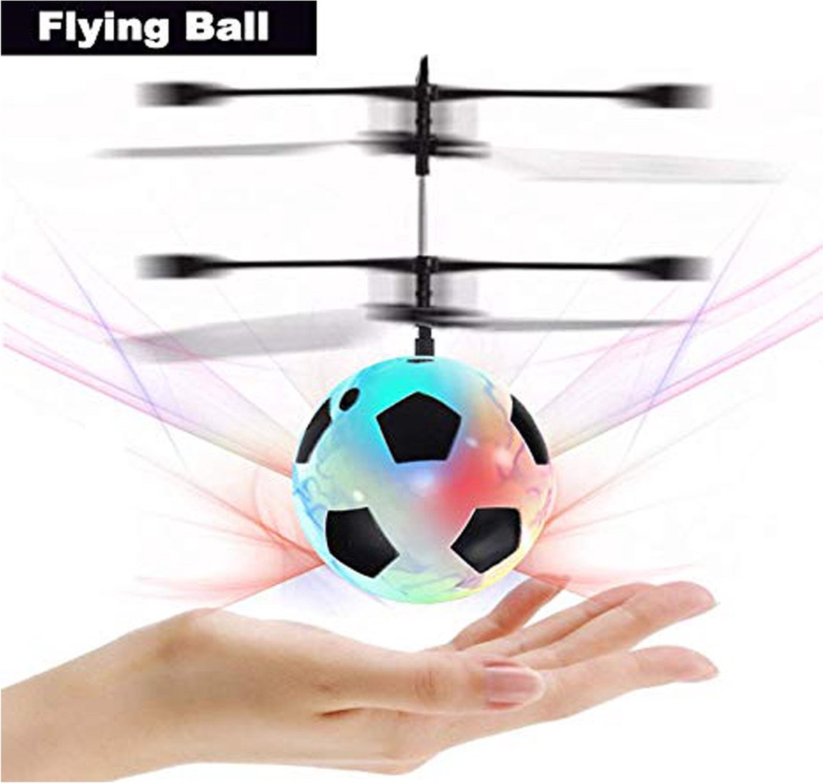 Flying Ball Crystal - boule héli disco flottante avec lumière LED