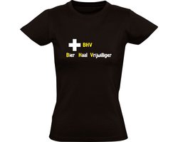 BHV Bier Haal Vrijwilliger Dames T-shirt | Pils | Drank | Feest | Zuipen | Alcohol | Festival | Bedrijfshulpverlening | Shirt