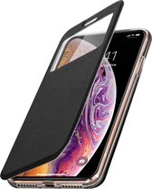 Folio Hoes Geschikt voor Apple iPhone XS Max talage Kaarthouder Video Houder zwart