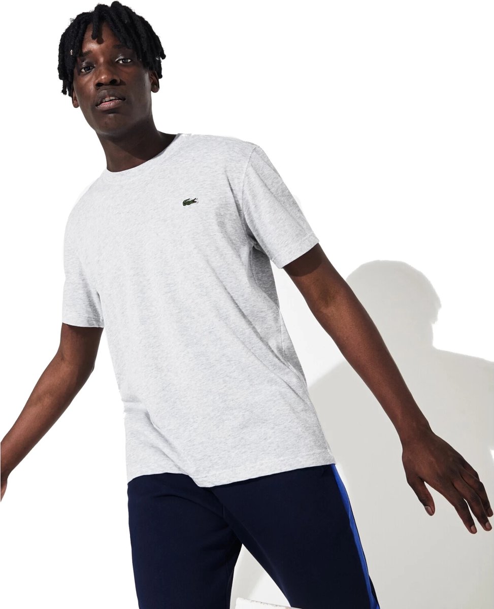 Lacoste T-shirt heren Sportshirt – Mannen Zilver