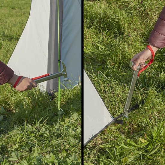 ProPlus Lichtgewicht hamer met haringtrekker - robuust staal - opvallend rood koord van ProPlus — afbeelding 5