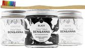 BEN&ANNA - Bestsellers Tandpasta 3 Pak + Tandenborstel - Sensitive - Black - White