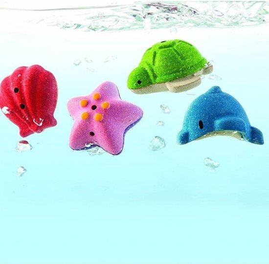 PlanToys Houten Speelgoed Zeeleven badset van PlanToys — afbeelding 4