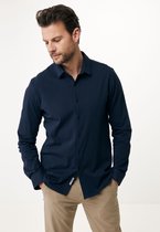 Basic Jersey Shirt Mannen - Navy - Maat XL