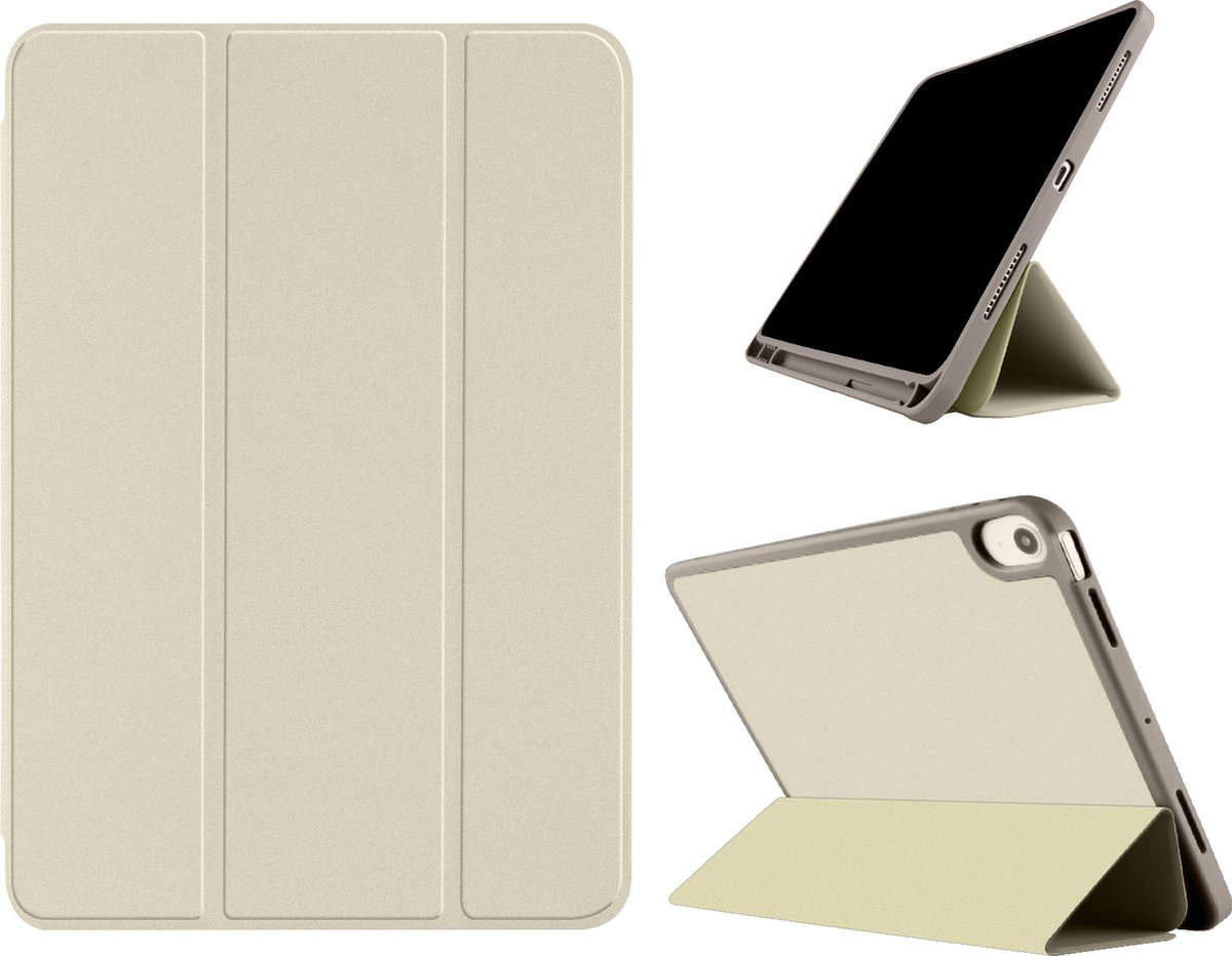 JETech Magnetische Afneembare Case voor iPad (A16) 11e/10e Generatie ( 2025/2022) met Pencil Houder, Verwijderbare Roterende Doorzichtige Hoes Cover, Portret/Liggend Standaard (Roze