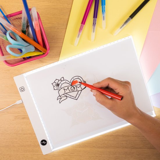 Peinture au diamant Lightpad - A4 - Planche à dessin - Lichtpad - Crafts & Co