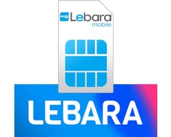 Lebara Prepaid simkaart + 200 MB data en €5,- beltegoed