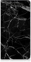 Wallet Book Case Vaderdag Cadeau Geschikt voor Samsung Galaxy S23 Plus Telefoonhoesje Marmer Zwart