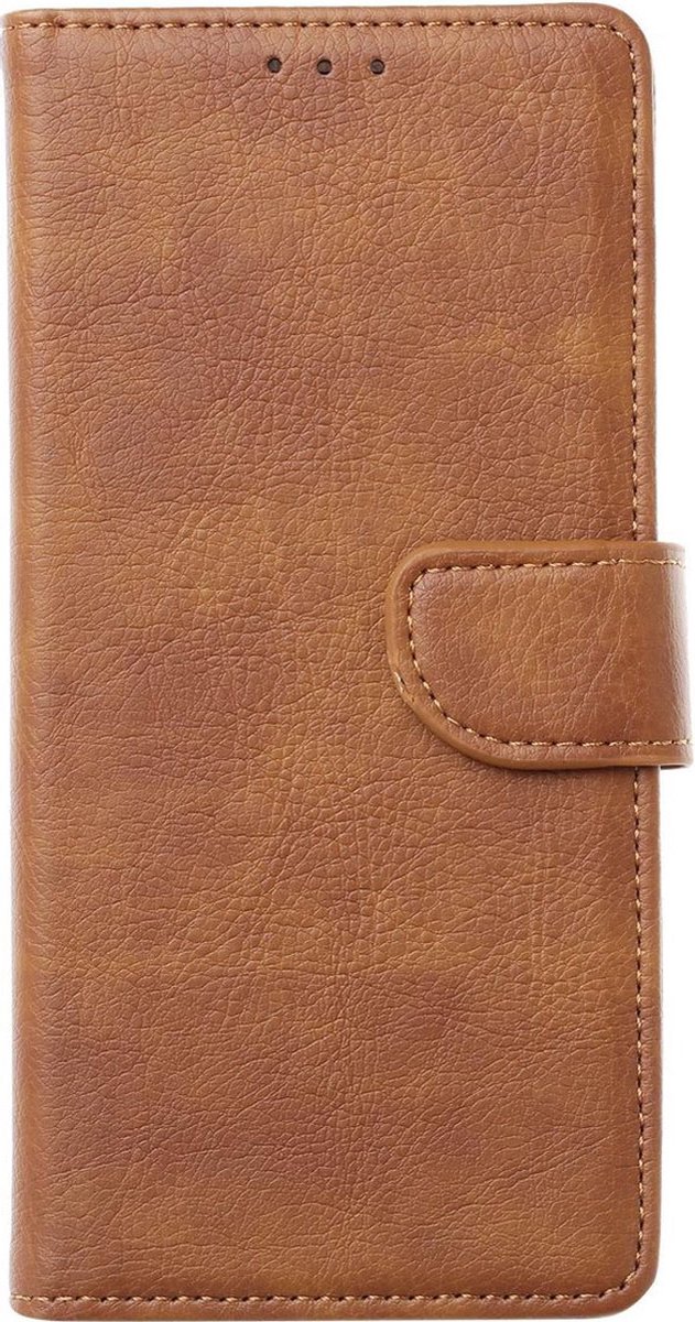 Multimedia & Accessories PU Leather Wallet Book Case Case suitable for Samsung Galaxy A13 5G and Samsung Galaxy A04s - Brown - Wallet - With Stand - Card Holder - Card Holder - Magnet Closure - Bookcase