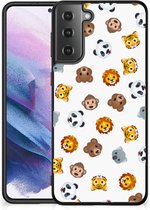 Back Case geschikt voor Samsung Galaxy S21 Plus Dieren Emojis