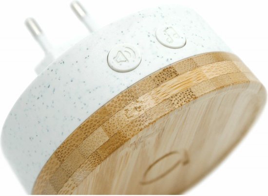 Avidsen 102498 draadloze en kinetische deurbel bamboe + 3 ontvangers batterijloos met naambord — afbeelding 4
