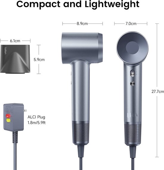 PDGROW Elektrische stofventilator, 150.000 tpm, krachtige borstelloze motor, reinigingsset met led-noodlicht, 6 snelheden, pc-reiniging, toetsenbordreiniger, perslucht