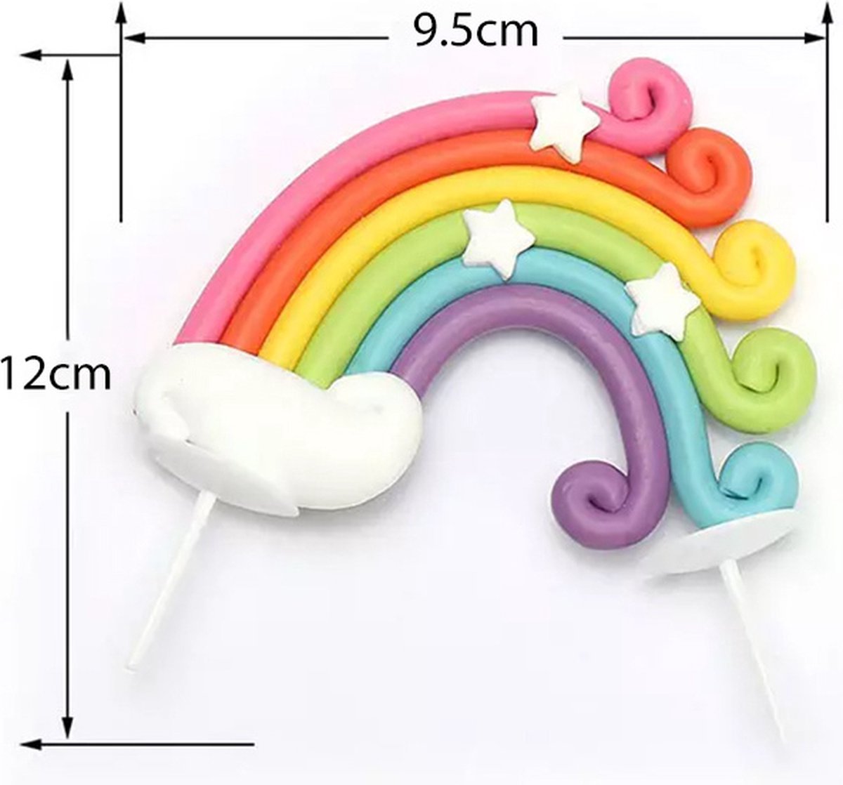 AODIGEGE Taartdecoratie Set - Eenhoorn Thema - 15 Stuks - Voor Verjaardagen