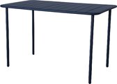 GENERIC - Table de jardin rectangulaire CAFE - 4 à 6 personnes - L. 120 x l. 70 x H. 73,5 cm - Plateau aluminium - Piètement acier - Blue Neptune - Table de terrasse - Table à manger