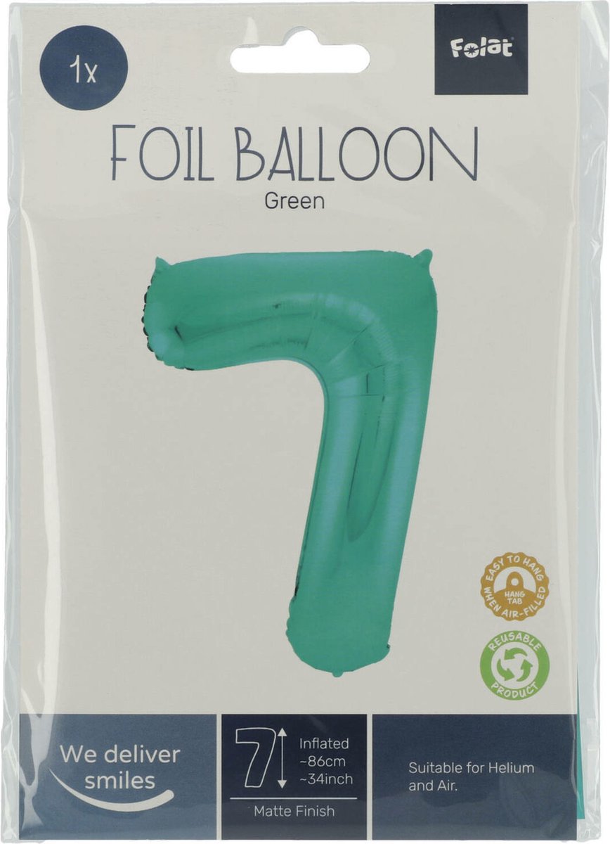 Ballon Aluminium Chiffre 7 Or 66cm