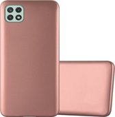 Cadorabo Hoesje geschikt voor Samsung Galaxy A22 5G in METALLIC ROSE GOUD - Beschermhoes gemaakt van flexibel TPU silicone Case Cover