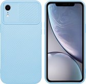 Cadorabo Hoesje geschikt voor Apple iPhone XR in Bonbon Licht Blauw - Beschermhoes van flexibel TPU-silicone Case Cover en met camerabescherming