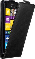 Cadorabo Hoesje voor Nokia Lumia 1520 in ZWARTE NACHT - Beschermhoes in flip design Case Cover met magnetische sluiting