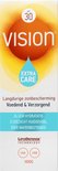 Verpakking van Vision zonnebrandcrème SPF 30 Extra Care. Langdurige zonbescherming, voedend, verzorgend, 24 uur hydratatie.