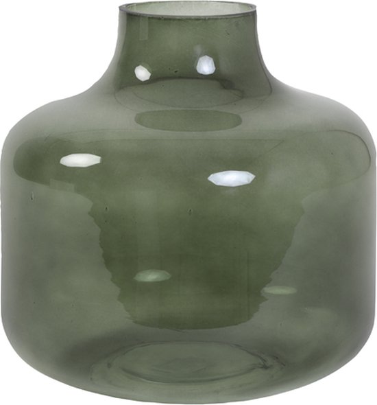 Light&Living - Vase Vert - Glas Transparent - H 24 cm x P 23 cm